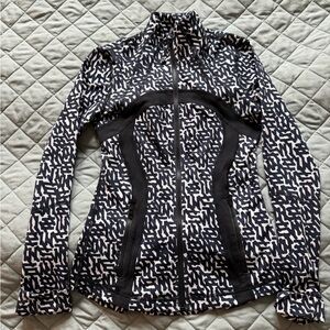 lululemon athletica Black and White Patterned Jacket